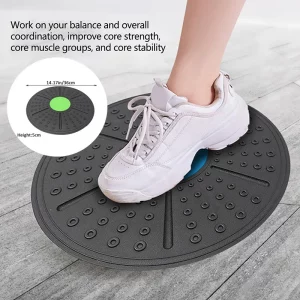 1Pieces Yoga Balance Board Disc Round Plates Fitness Training Pedal Balance Board For Fitness, Yoga, Or Re-healthy Training
